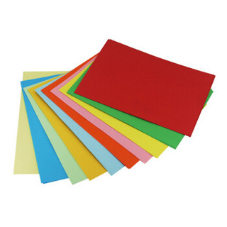 晨好（ch）A4彩色打印复印纸80g 手工折纸 幼儿园绘画彩纸 diy剪纸 桔红色 500张