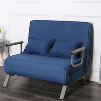 施豪特斯（SHTS）折叠床 多用沙发床布艺陪护折叠床休闲沙发804-100 蓝色