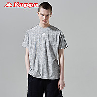 KAPPA卡帕 男款运动短袖夏季休闲T恤半袖 |K0912TD62D L 黑色-990