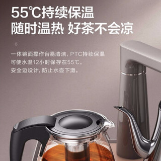 美的（Midea）茶吧机立式饮水机家用办公智能多功能下置式温热型饮水器YR1027S-W玫瑰金