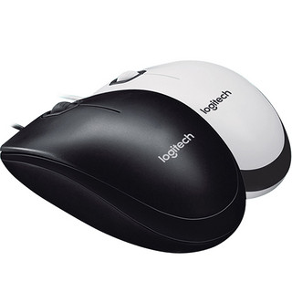 logitech 罗技 M100r 有线鼠标 1000DPI 白色