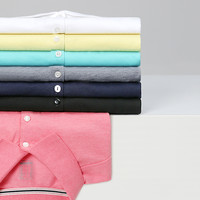 迪卡侬polo衫女翻领polo短袖运动T恤夏季大码纯色条纹宽松INESIS 165/88Y/S 经典黑色