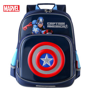 迪士尼（Disney）美国队长书包小学生男孩1-6年级儿童双肩背包 BA5217A 宝蓝