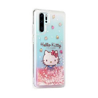 X-doria Hellokitty华为P30 Pro液体流沙手机壳可爱卡通潮牌透明全包防摔保护套 甜点凯蒂