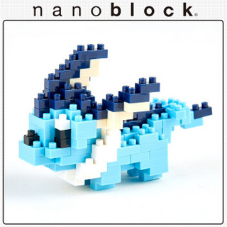 日本nanoblock水伊布精灵宝可梦小颗粒拼插拼搭微型积木儿童玩具 12岁+ 800586 男孩女孩生日礼物