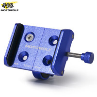 摩多狼 MOTOWOLFMOTOWOL电动车摩托车手机支架全铝合金导航夹山地车公路车折叠车自行车单车通用装备蓝色