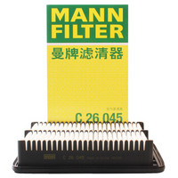 曼牌滤清器 曼牌(MANNFILTER)空气滤清器/空气滤芯/空滤C26045(名图1.8L 2.0L/起亚K4 1.8L 2.0L/凯绅)