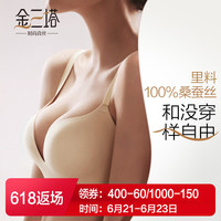女士文胸无钢圈内衣女聚拢无痕零束缚薄款胸罩透气性感真丝文胸 红色 70C