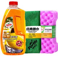 龟牌(Turtle Wax)2L大桶金龟棕蜡洗车液组合套装