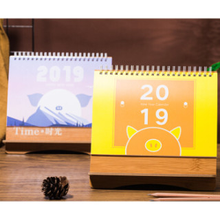 商品世纪开元 台历2019定制桌面小日历创意简约小清新摆件diy自制翻页