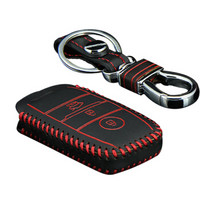 华饰 起亚钥匙包 适用于B款智能三键红色 起亚KX5K2K3K4K5狮跑福瑞迪索兰托钥匙套定制