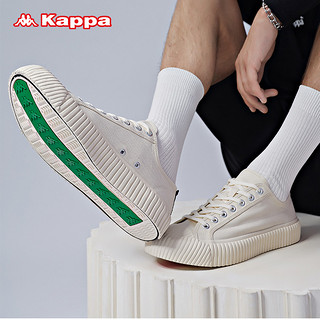 Kappa卡帕情侣男女串标运动板鞋低帮帆布鞋休闲小白鞋K09Y5VS01 40 荧光绿-322