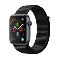 Apple Watch Series 4智能手表（GPS款 44毫米深空灰色铝金属表壳 黑色回环式运动表带 )