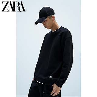 ZARA 新款 男装 拼接加大码宽松运动衫卫衣 04087408800 M (180/96A) 黑色