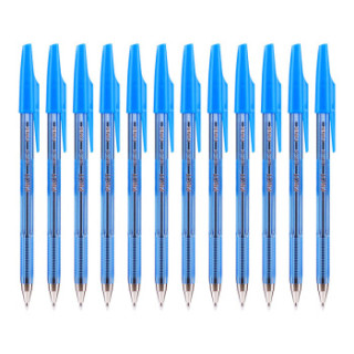 日本百乐pilot圆珠笔啄木鸟原子笔中油笔宝珠笔bpsf蓝色07mm12支装