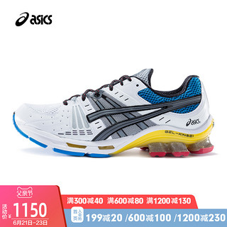 ASICS 男款缓震休闲低帮运动鞋GEL-KINSEI OG 复古慢跑鞋 42 白色/灰色