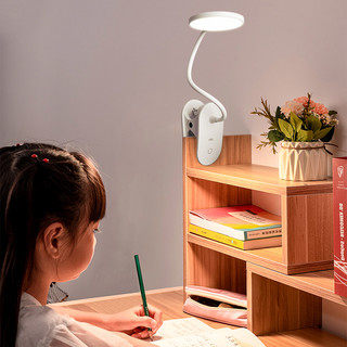 雷士 NVC   Lighting夹子台灯护眼书桌led学生儿童充插电摆摊宿舍学习专用床头灯 【米雪插电款-2瓦】LED减蓝光危害灯珠/触摸3档调光 触摸开关