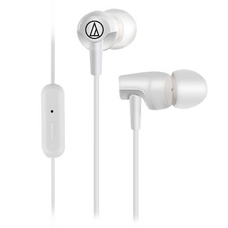 audio-technica 铁三角 ATH-CLR100IS 入耳式动圈有线耳机 白色 3.5mm