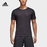 阿迪达斯官网 adidas夏季男装训练运动圆领短袖T恤CZ5425 CE0814 S 四度灰