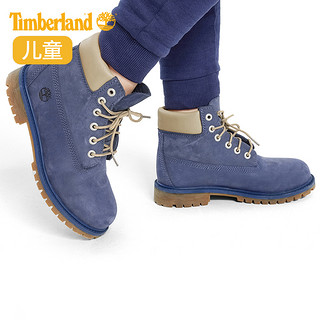 Timberland添柏岚马丁靴新款休闲童鞋经典6英寸鞋靴|A1WQW 32.5 A1WQWW/仿旧靛蓝