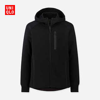 男装 弹力运动拉链连帽开衫(卫衣) 418702 优衣库UNIQLO 180/108B/XL 68 深蓝色