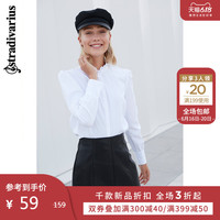 Stradivarius音符秋季人造革半身裙短裙a字裙新款女 04701780001 38 黑色