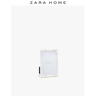 Zara Home 竹节状个性银色金属玻璃相框摆台7寸10寸 49019045808 22.0 x 1.0 x 27.0 cm（10寸） 银色