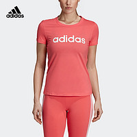 阿迪达斯 adidas官网 女运动型格短袖T恤DU0629DP2361EI0695DU0631DU0630 L 黑色/白