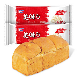 曼可顿 美味方经典红豆面包 125g*2包组合装