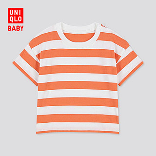 婴儿/幼儿 圆领T恤(短袖) 424720 优衣库UNIQLO 55 青绿色 80cm(80)