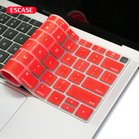 ESCASE MacBook Air 13.3英寸2018新款键盘膜 有Touch bar专用 apple电脑配件A1932 幸运红