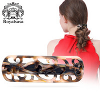Royal sasa 皇家莎莎(Royalsasa)发饰豹纹发夹马尾夹头饰时尚横夹盘发卡顶夹弹簧夹