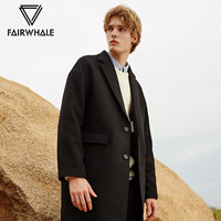 MARK FAIRWHALE 马克华菲 男士羊毛混纺大衣