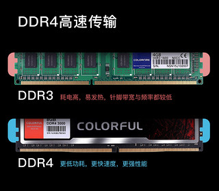 COLORFUL 七彩虹 BattleAX DDR4 3000 8GB 台式机内存条