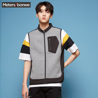Meters bonwe 美特斯邦威 224136 男士修身立领外套