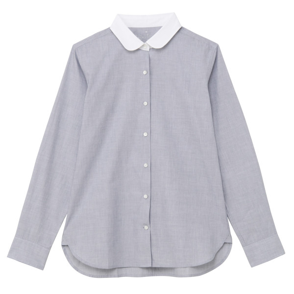 无印良品muji26ac705女士圆领衬衫