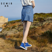 Semir 森马 19-039200109 女士A字牛仔裙
