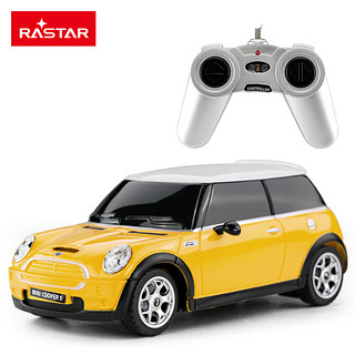 Rastar 星辉 1:24宝马MINI COOPER S动态遥控车模 15000黄色