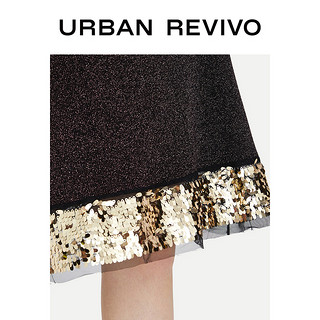 URBAN REVIVO WG29R9FE2000 女士吊带针织连衣裙