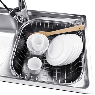 恋普 厨房置物架沥水架沥水篮不锈钢水槽晾碗架洗菜盆滤水