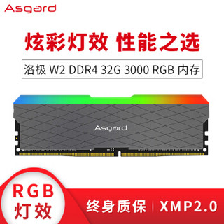 Asgard 阿斯加特 洛极系列 W2 DDR4 3000MHz 台式机内存 32GB