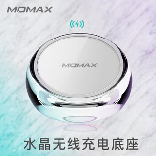 MOMAX 摩米士 Qi无线快充充电底座 水晶款 +18W QC3.0充电头