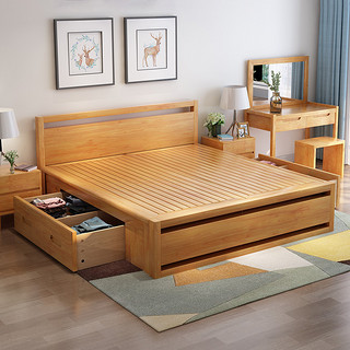 mufanhome 木帆家居 标准单床+床头柜*1+护脊床垫 1.5米