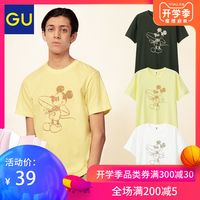 GU 极优 Disney迪士尼合作款 314522 情侣款T恤