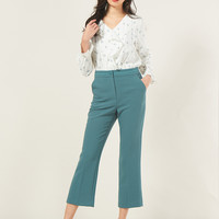 Roem 罗燕 RCYW91205M 女士长袖喇叭袖衬衫