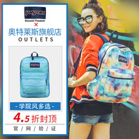 JANSPORT 杰斯伯 中心款印花双肩包