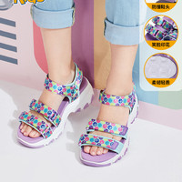 Skechers 斯凯奇 664079L 女童熊猫亲子厚底凉鞋