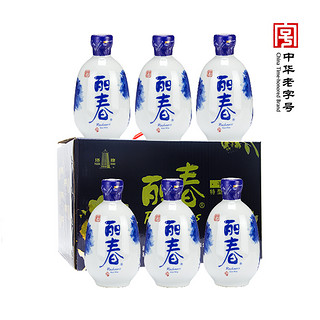 塔牌 绍兴手工黄酒干型丽春375ml*6瓶箱装礼盒手工冬酿低甜度