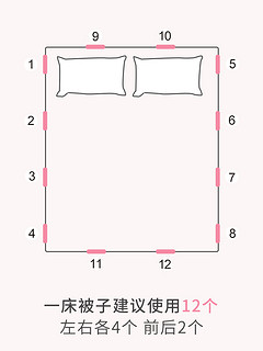 二代床单固定器12枚装