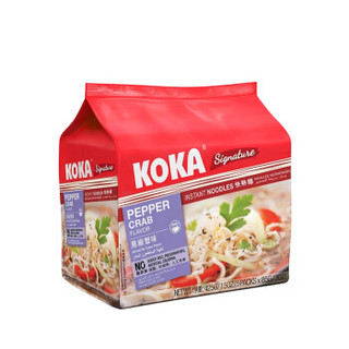 KOKA 可口 黑椒蟹肉味 方便面泡面 85g*10包